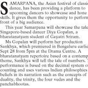 Reviews of Samarpana 2013